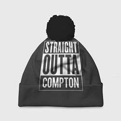 Шапка с помпоном Straight Outta Compton, цвет: 3D-черный