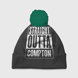 Шапка c помпоном Straight Outta Compton