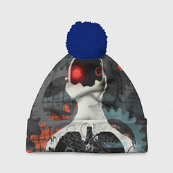 Шапка с помпоном Three Days Grace, цвет: 3D-тёмно-синий