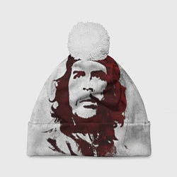 Шапка с помпоном Че Гевара, цвет: 3D-белый