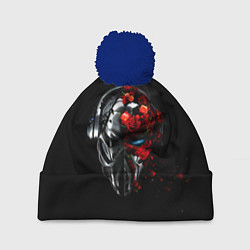 Шапка с помпоном Pirate Station: Love, цвет: 3D-тёмно-синий
