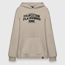 Толстовка-худи оверсайз Princeton Plainsboro, цвет: миндальный