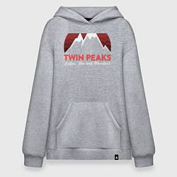 Толстовка-худи оверсайз Twin Peaks: Pie & Murder, цвет: меланж