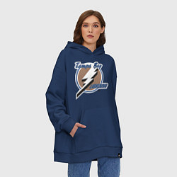 Толстовка-худи оверсайз Tampa Bay, цвет: тёмно-синий — фото 2