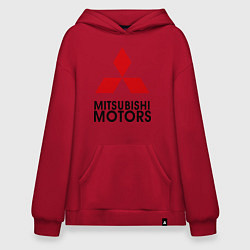 Толстовка-худи оверсайз Mitsubishi, цвет: красный