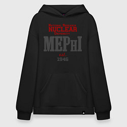Толстовка-худи оверсайз MEPHI, цвет: черный