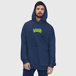 Толстовка-худи оверсайз Fresher, цвет: тёмно-синий — фото 2