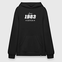 Толстовка-худи оверсайз Limited Edition 1983, цвет: черный