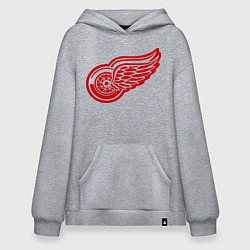 Толстовка-худи оверсайз Detroit Red Wings: Pavel Datsyuk, цвет: меланж