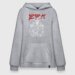 Толстовка-худи оверсайз Slayer: Devil Goat, цвет: меланж