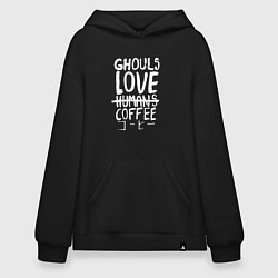 Худи оверсайз Ghouls Love Coffee