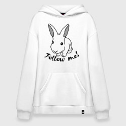 Худи оверсайз Rabbit: follow me