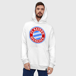 Толстовка-худи оверсайз Bayern Munchen FC, цвет: белый — фото 2
