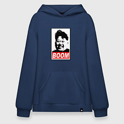 Толстовка-худи оверсайз BOOM: Kim Chen Eun, цвет: тёмно-синий