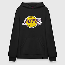 Толстовка-худи оверсайз LA Lakers, цвет: черный