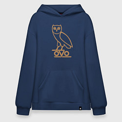 Толстовка-худи оверсайз OVO Owl, цвет: тёмно-синий