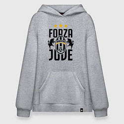 Толстовка-худи оверсайз Forza Juve, цвет: меланж
