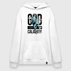Толстовка-худи оверсайз God of Calamity, цвет: белый
