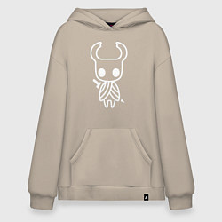 Толстовка-худи оверсайз Hollow Knight: Minimalism, цвет: миндальный