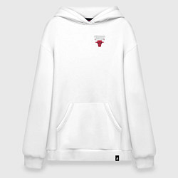 Толстовка-худи оверсайз CHICAGO BULLS, цвет: белый