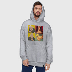 Толстовка-худи оверсайз Выбор Ведьмака, цвет: меланж — фото 2