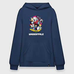 Толстовка-худи оверсайз UNDERTALE, цвет: тёмно-синий