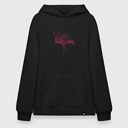 Толстовка-худи оверсайз Flamingo, цвет: черный