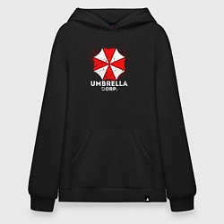 Толстовка-худи оверсайз UMBRELLA CORP, цвет: черный