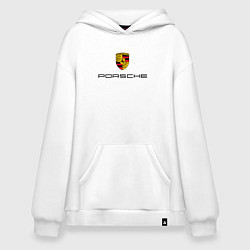 Толстовка-худи оверсайз PORSCHE, цвет: белый