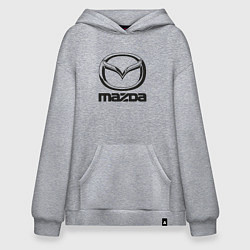 Толстовка-худи оверсайз MAZDA LOGO, цвет: меланж