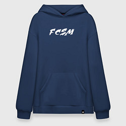 Толстовка-худи оверсайз FCSM, цвет: тёмно-синий