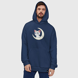 Толстовка-худи оверсайз Artemis, цвет: тёмно-синий — фото 2