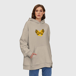 Толстовка-худи оверсайз Wu-Tang Forever, цвет: миндальный — фото 2