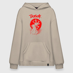Толстовка-худи оверсайз BERSERK, цвет: миндальный