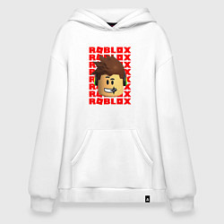 Худи оверсайз ROBLOX RED LOGO LEGO FACE