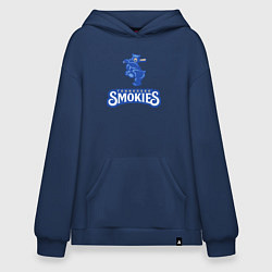 Толстовка-худи оверсайз Tennessee smokies - baseball team, цвет: тёмно-синий