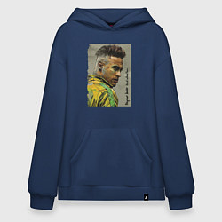 Толстовка-худи оверсайз Neymar Junior - Brazil national team, цвет: тёмно-синий