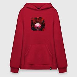 Толстовка-худи оверсайз Eye of Cthulhu, цвет: красный