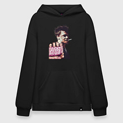 Толстовка-худи оверсайз Club Fight, цвет: черный