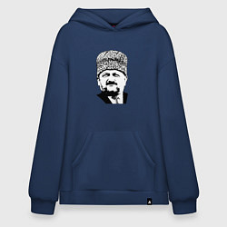Толстовка-худи оверсайз АХМАТ-ХАДЖИ КАДЫРОВ, цвет: тёмно-синий