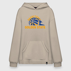 Толстовка-худи оверсайз Golden State Basketball, цвет: миндальный