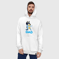 Толстовка-худи оверсайз Doggy Dad, цвет: белый — фото 2