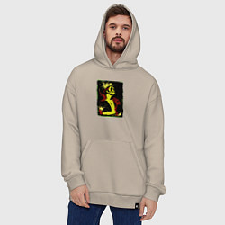 Толстовка-худи оверсайз Мисфитс, цвет: миндальный — фото 2