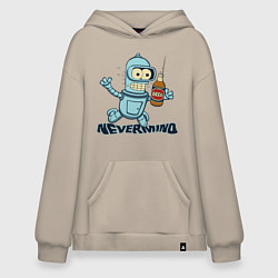 Толстовка-худи оверсайз Little Bender, цвет: миндальный