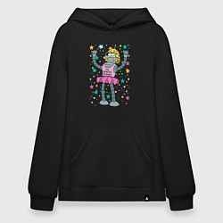 Толстовка-худи оверсайз The gender Bender, цвет: черный