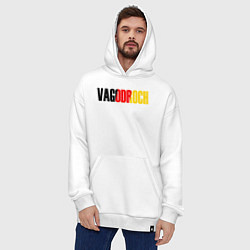 Толстовка-худи оверсайз VAGODROCH, цвет: белый — фото 2