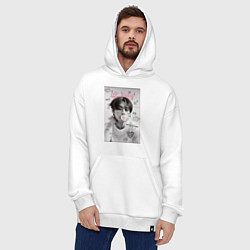 Толстовка-худи оверсайз Lee Know Stray Kids, цвет: белый — фото 2