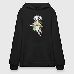 Толстовка-худи оверсайз Нахида - Genshin Impact, цвет: черный