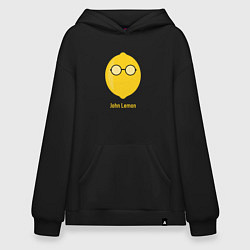 Толстовка-худи оверсайз John Lemon, цвет: черный