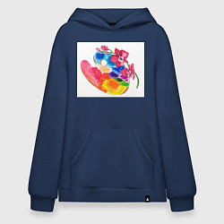 Худи оверсайз Палитра с цветком Орхидея